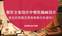 餐飲全案設計中，餐飲插畫設計背后的原理及營銷策略你知道嗎？